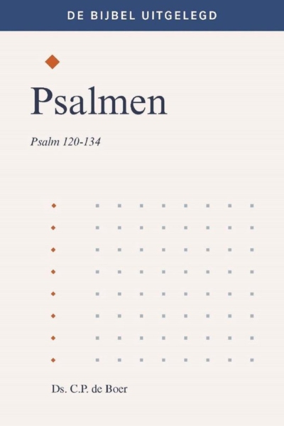 In Psalmen wordt elke psalm beknopt uitgelegd. In dit deel komen de liederen Hammaäloth aan bod. Deze bundel beslaat Psalm 120-134. De uitleg bestaat uit een korte omschrijving van de kern van de psalm, de plaats in het Bijbelboek Psalmen en de samenhang met andere psalmen. Verder geeft de auteur een uitgebreide uitleg, een Bijbels-theologische bespreking van belangrijke thema's in de psalm. Bij elke psalm wordt de vraag behandeld hoe deze psalm zich tot de rest van het Oude Testament en tot het Nieuwe Testament verhoudt. Elk hoofdstuk sluit af met een aantal vragen. De serie De Bijbel uitgelegd is bedoeld voor iedereen die zich - alleen of met anderen - wil verdiepen in de rijke wereld van Psalmen; om zo samen met Israël door Psalmen de Heere te loven, te danken of tot Hem te bidden. Ds. C.P. de Boer is predikant in de Christelijke Gereformeerde Kerken.